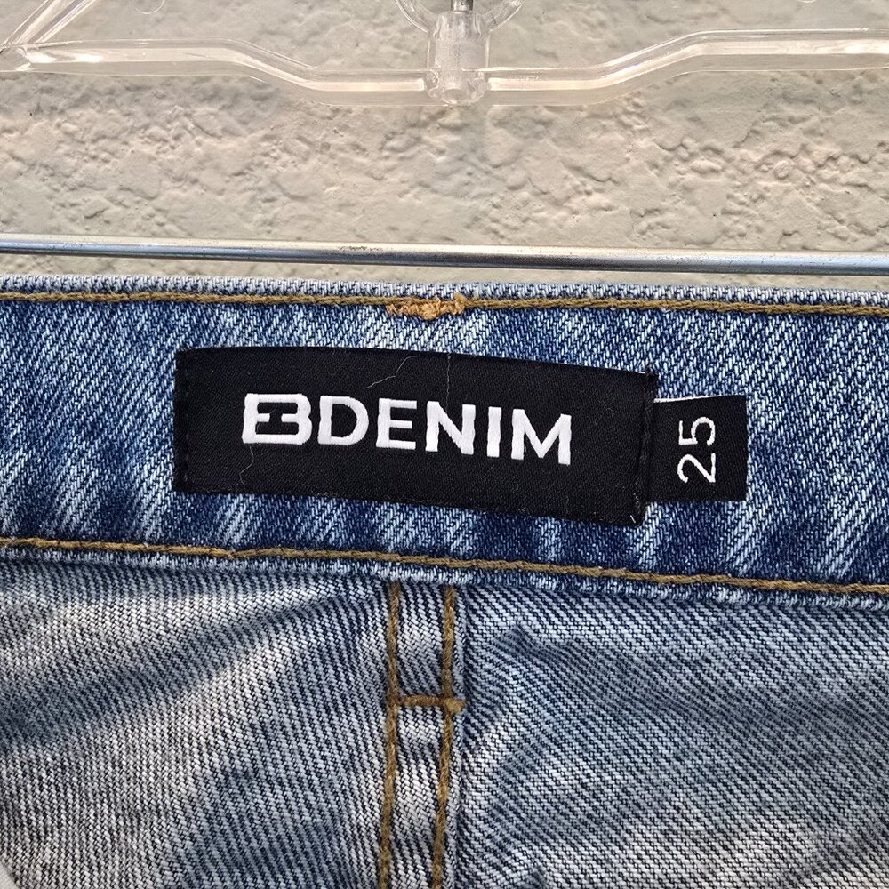 EB Denim Light Blue Flare Wide Leg Jeans - Picture 5 of 7